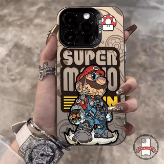 เคสโทรศัพท์การ์ตูนมาริโอป้องกันการตก เคสไอโฟน Realme C11 C21 C67 C53 C55 C51 C25 C33 C51s C30 Note 50 7i 5 5i C15 C20A
