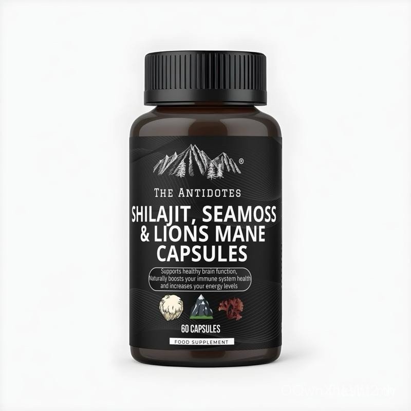 ซื้อสองแถมหนึ่ง The Antidotes Adaptogen Blend | ชิลาจิตต์ 301, ซีมอส 301 & ไลอ้อนส์ มาเน่ 301 | 60 แ