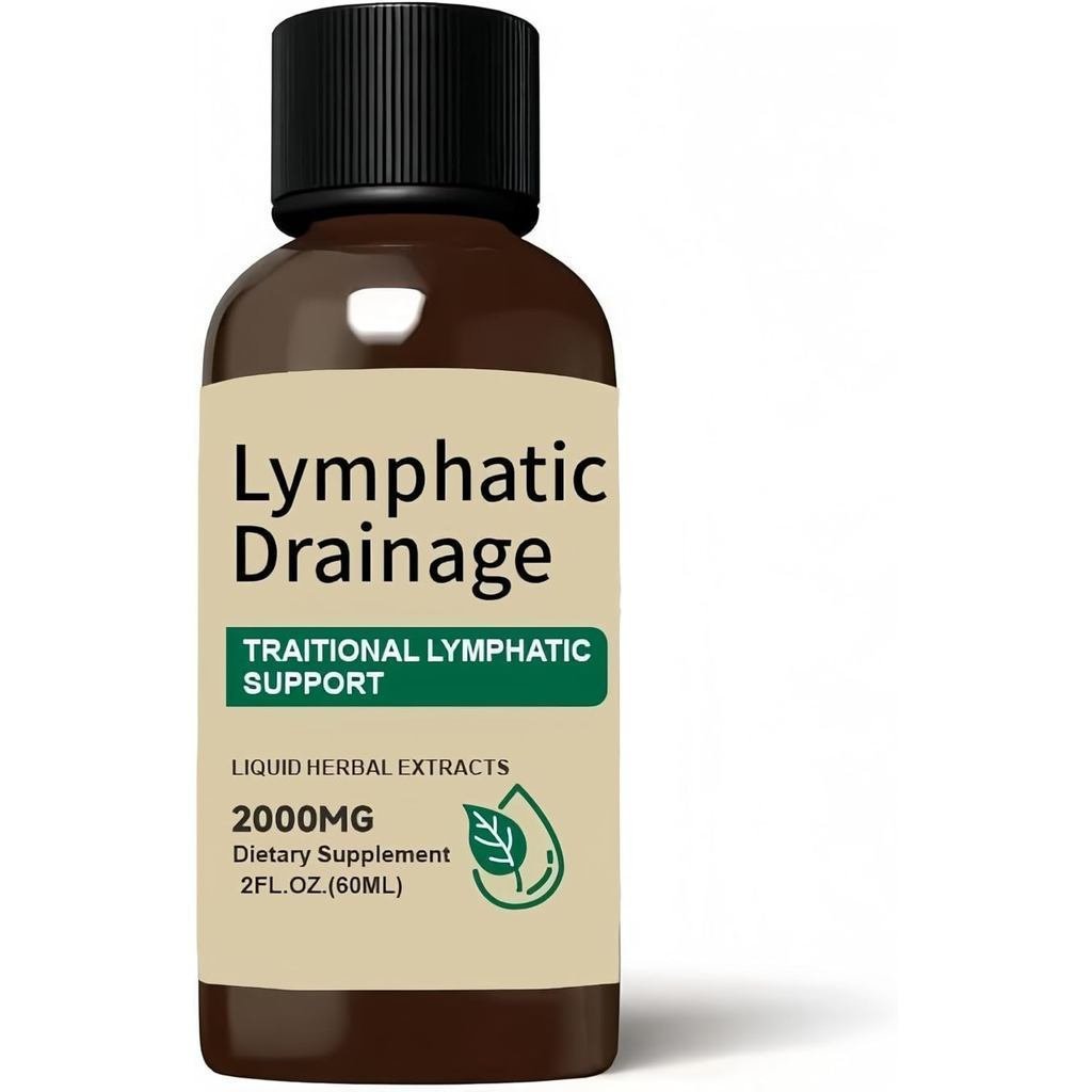 ยาหยดระบายน้ําน้ําเหลือง สมุนไพรผสม 2,000 มก. มี Echinacea ซัลเวีย และเอลเดอร์เบอร์รี่ 2 ออนซ์ (1 ขว