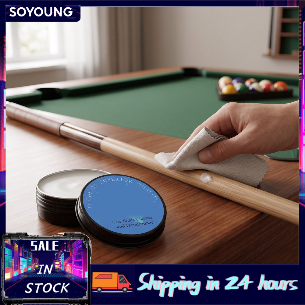 Soyoung Billiard Stick Wax Silky Unscented Cue Cleaner สำหรับการบำรุงรักษารายวัน 0.88 Oz Pool Player