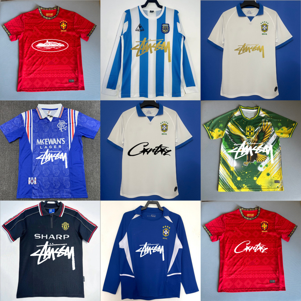เสื้อฟุตบอล Stusi Jersey 2002 Brazil Flamengo Nigeria Italy National Rice Portugal ฝรั่งเศส