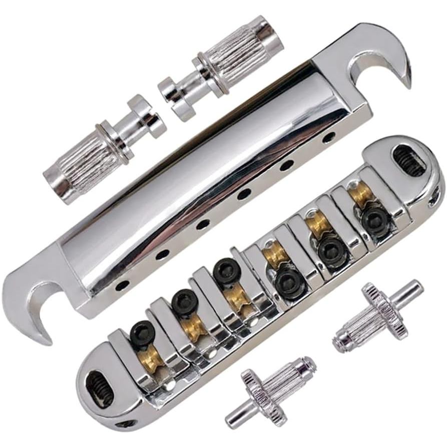 Abr-1 Style Tune-o-matic Bridge Tailpiece Roller Saddle Guitar Bridge สําหรับ Gibson Les Paul Gear R