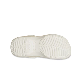 CROCS รองเท้าลำลองผู้หญิง CLASSIC PLATFORM GLITTER CLOG รุ่น 2072410WV - CHALK