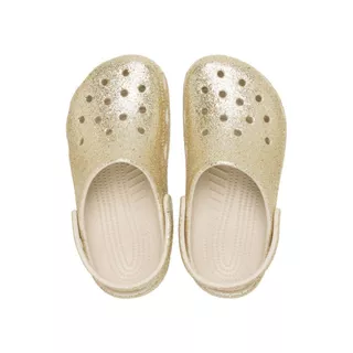 CROCS รองเท้าลำลองเด็ก CLASSIC CHUNKY GLITTER CLOG รุ่น CS 211939-0LH - SANDSTONE