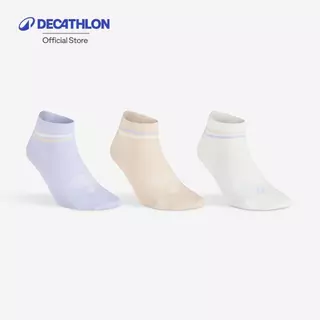 Decathlon Mid-High Sports Socks Tri-Pack Rs 160 ถุงเท้าหุ้มข้อใส่เล่นเทนนิส รุ่น Rs 160 แพ็ค 3 คู่