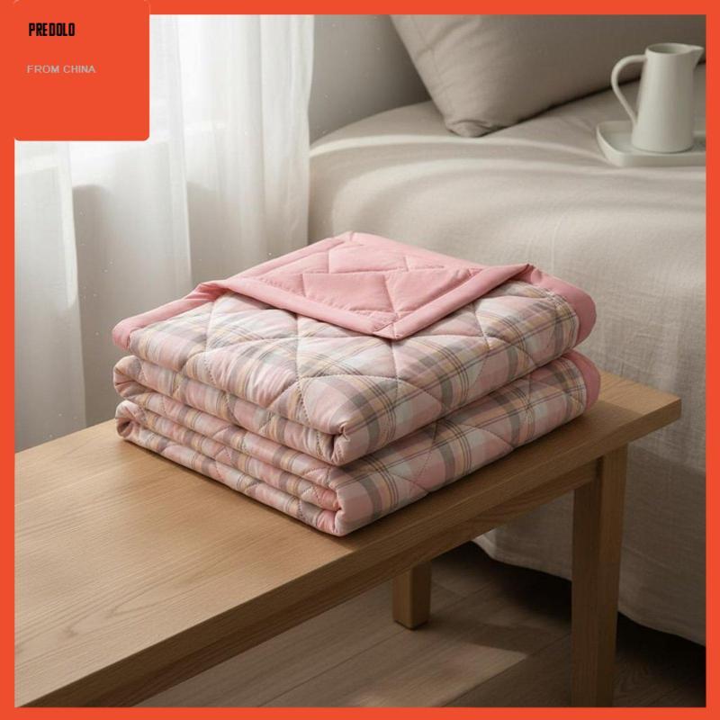 [Predolo] ผ้าห่มฤดูร้อนน้ําหนักเบาล้างผ้าฝ้ายผ้าพันคอ Airy Quilt ผ้าปูที่นอนแบบนุ่มสําหรับหอพักห้องแ