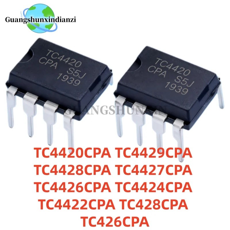 1-5PCS TC4420CPA TC4429CPA TC4228CPA TC4427CPA TC4426CPA TC4424CPA TC4422CPA TC428CPA TC426CTR DIP-8
