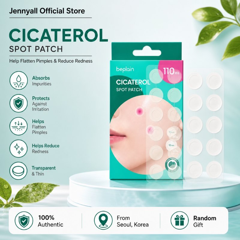 Besolid Cicahero Spot Patch 110ea - Pimple Healing Sticker, Hydrocolloid Acne Patch, สกินแคร์เกาหลี 