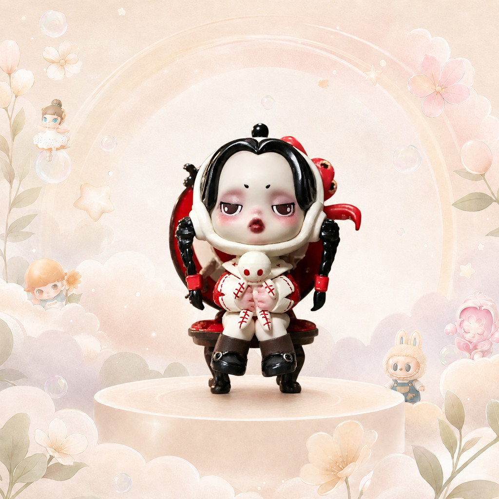 [ความลับ] POPMART SKULLPANDA Adams Family Series Mystery Box Gift