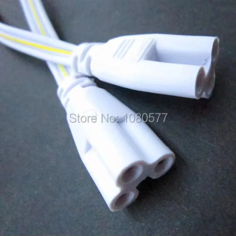 20 ชิ้น/ล็อต 3 ขา 300 มม.T4 T5 LED Tube Connector สาย Double-end สําหรับ T4 T5 T8 หลอดไฟ LED เชื่อมต