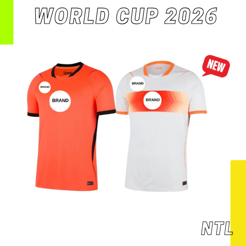 (ใหม่) Netherlands_Holland Home Away Kit World Cup 2026 Football Jersey Fan Player Issue Murah Kuali
