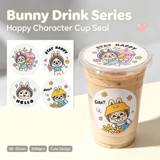 ฟิล์มปิดผนึกถ้วยพลาสติก90-95มม 3,000แผ่นคอลเลกชันรูปแบบเต็มรูปแบบ40ลายน่ารักปิดผนึกไม่รั่วประเทศไทยพร้อมสต็อก