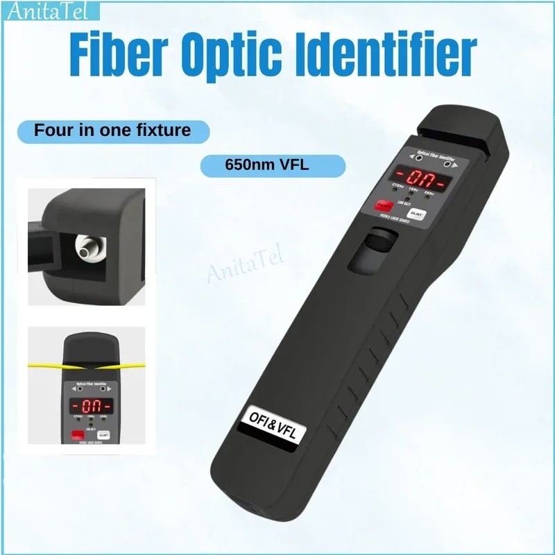 ALIH ใหม่ไฟเบอร์ออปติกระบุเครื่องตรวจจับการจราจรที่ใช้งาน 10mw สําหรับ Visual Fault Locator 250um900