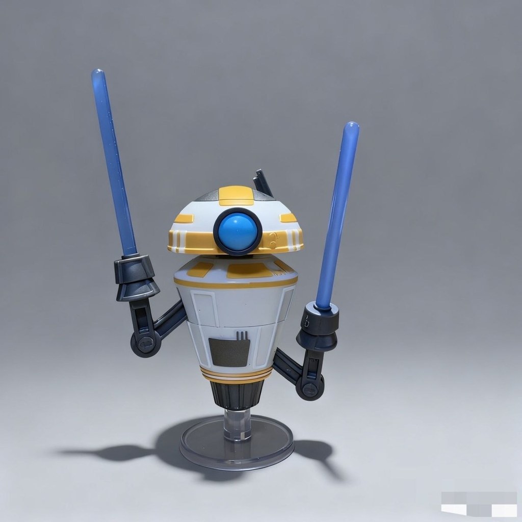 Star Wars ฝาชักโครกหุ่นยนต์เครื่องประดับ Hand-Made Movable Lightsaber ของเล่น bb8 จําลองเดสก์ท็อป