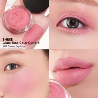 THREE Glam Tone Color Custard 5 g ทรี แกลม โทน คัลเลอะ คัส เทิร์ด