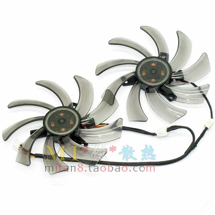 [หม้อน้ําขายร้อน] พัดลมการ์ดกราฟิก Gigabyte GVN550WF2, N56GOC, R667D3, R777OC PLD10010S12M
