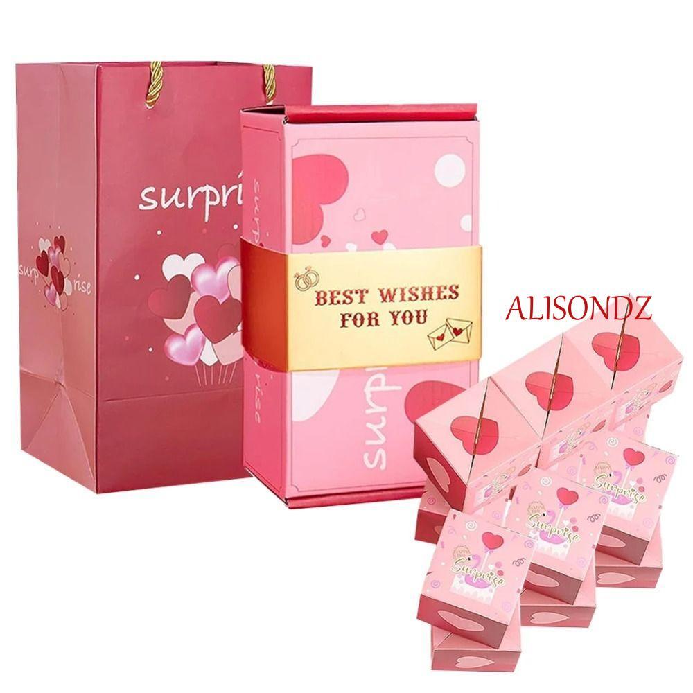 ALISONDZ Surprise Bounce Box, Pop Up Surprise Fun Cash Explosion Gift Box, New Gift Box Luxury Paper