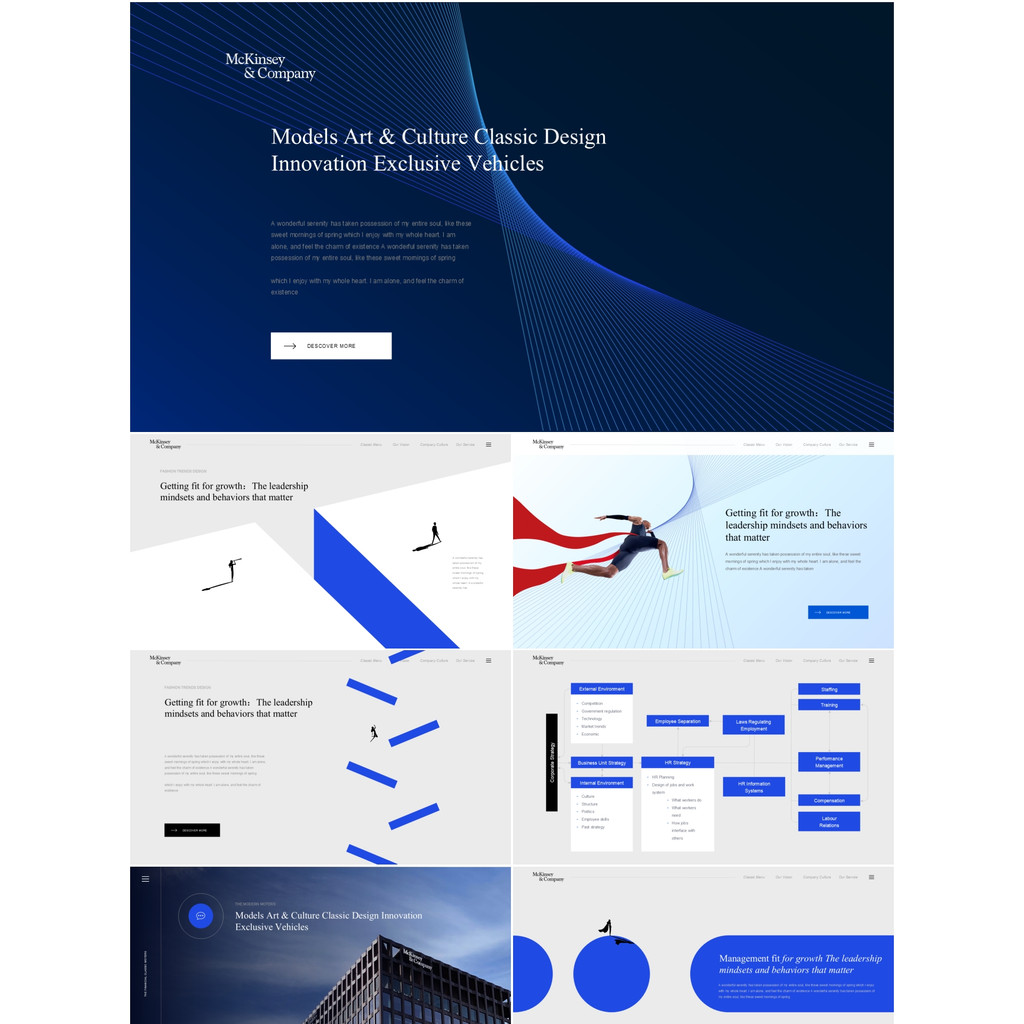 McKinsey PPT Template 100 หน้า McKinsey & Straw Hunter Company รับสมัครนัดหมาย ppt Template