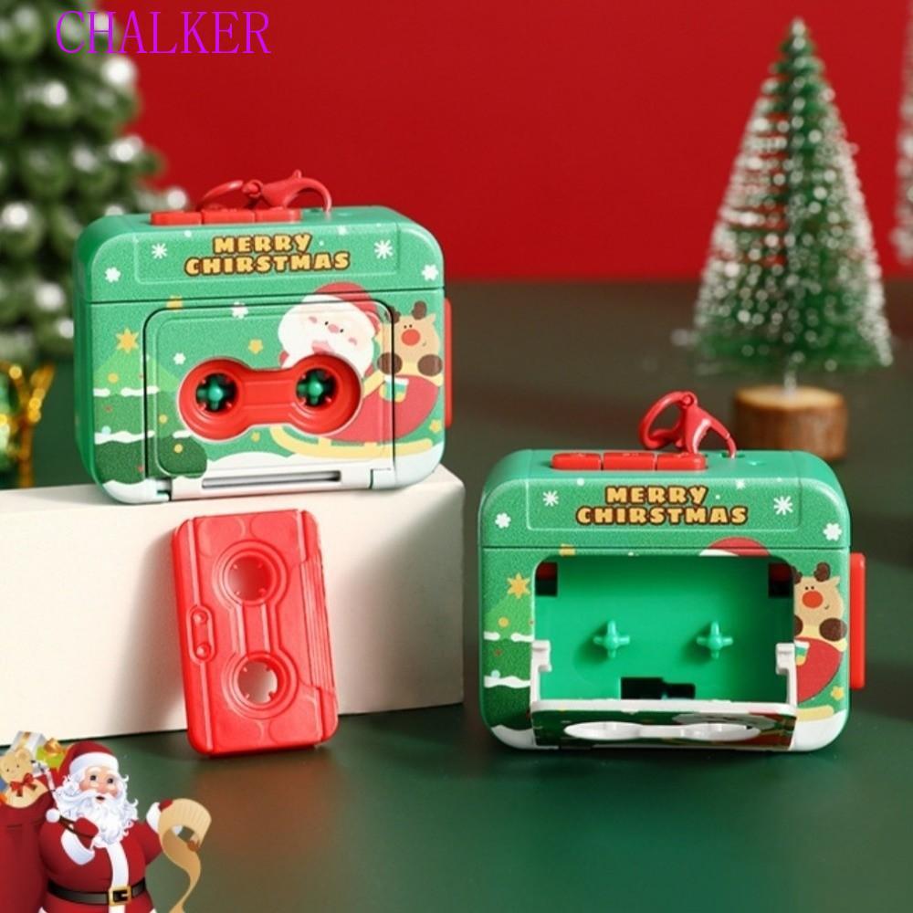 CHALKER Cassette Recorder Key Chain, Vintage Commemorate Voice Mini Tape Recorder, Retro Accessories