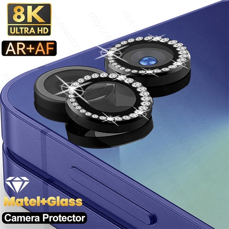 SAMSUNG สําหรับSamsung Galaxy Z Flip8 Fold8 Ultraโทรศัพท์กล้องเลนส์ProtectorแหวนสําหรับSamsung Galaxy Z Fold8 Flip8 Fold8Ultraเพชรโลหะป้องกันกระจกนิรภัยเลนส์ฟิล์ม