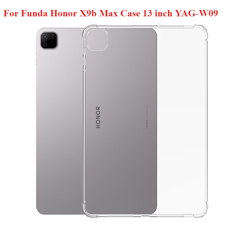สําหรับ Funda Honor X9b Max Case 13 นิ้ว YAG-W09 โปร่งใส Air-bags Soft TPU ป้องกันกันกระแทก Capa สํา