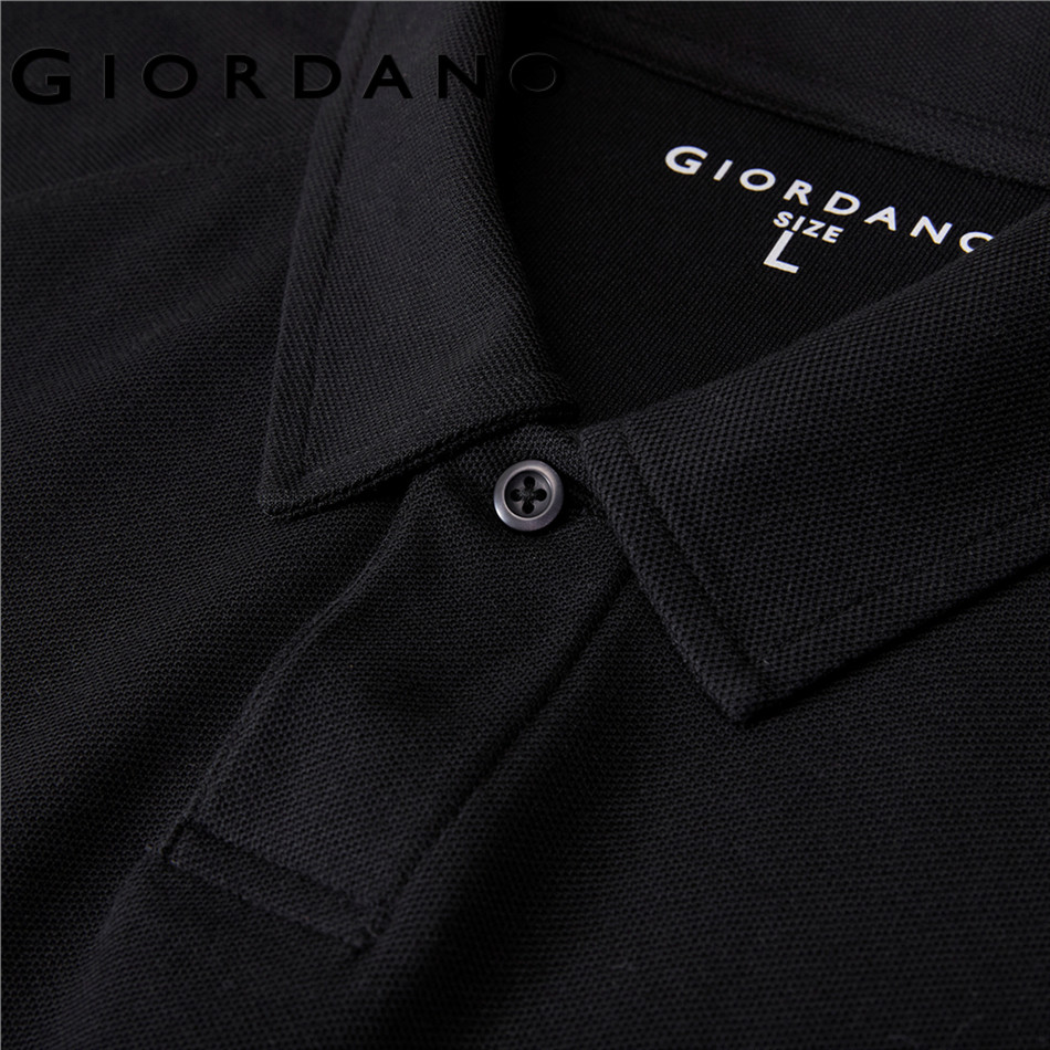 GIORDANO قميص بولو رجالي قطن بارد — صورة 6