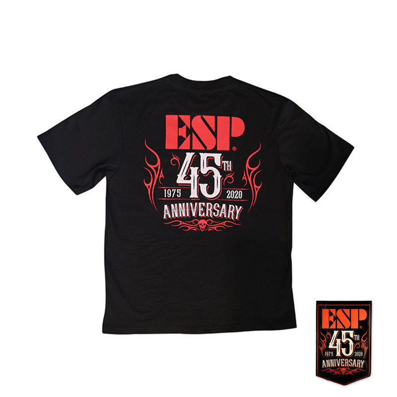 Hot Music Device Ready Stock ESP 45th ANNIVERSARY เสื้อยืดขนาด 45th ANNIVERSARY