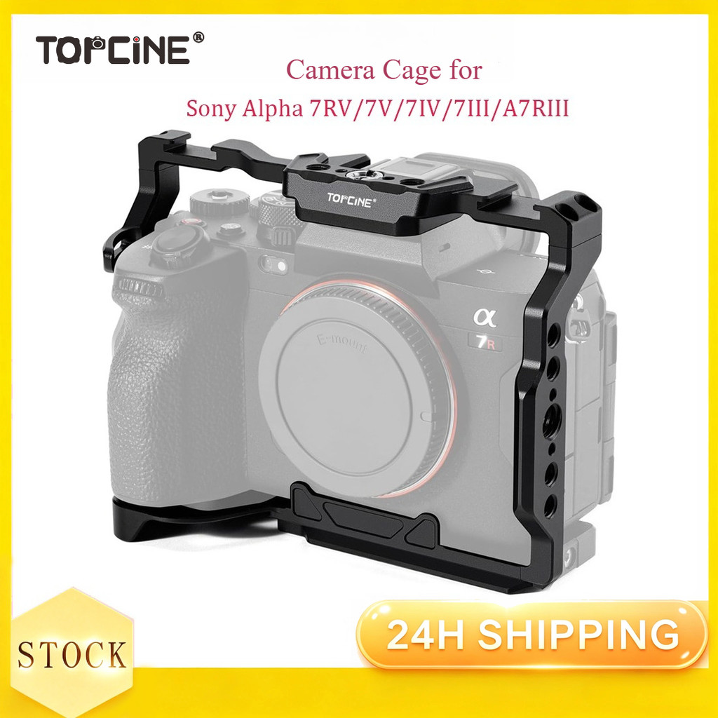 A7V กล้องกรงใช้งานร่วมกับ Sony Alpha 7RV/7V/7IV/7III/A7RIII กล้อง Full CAGE พร้อม Arca ด้านล่าง Quic