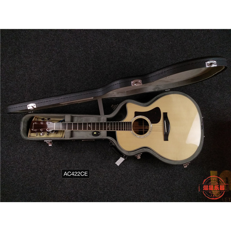 เครื่องดนตรี Yixing Eastman Eastman AC422CE เคสไฟฟ้าใหม่กีต้าร์โปร่งเดี่ยวเต็มรูปแบบ