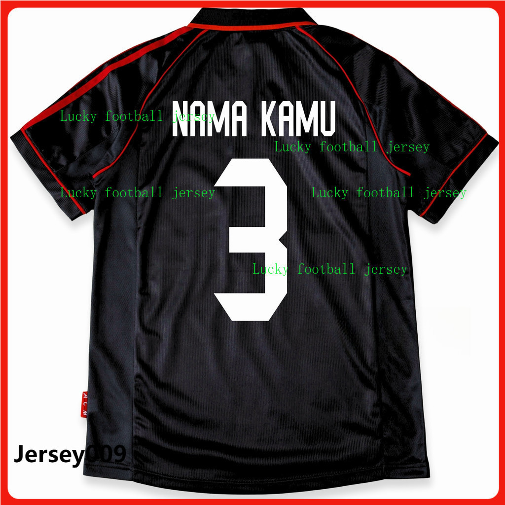 1998/99 Ac Milan Retro 3RD 98/99 Ac milan เสื้อฟุตบอลเสื้อยืดวินเทจ