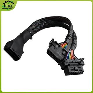 ฉ&โอ OBD2 สายต่อข้อศอกชายเป็นคู่หญิงที่มี 16เข็มหมุด ที่มีจําหน่ายเพื่อเชื่อมต่ออะแดปเตอร์ ส่วนต่อขยาย แปลง 1 ใน 2