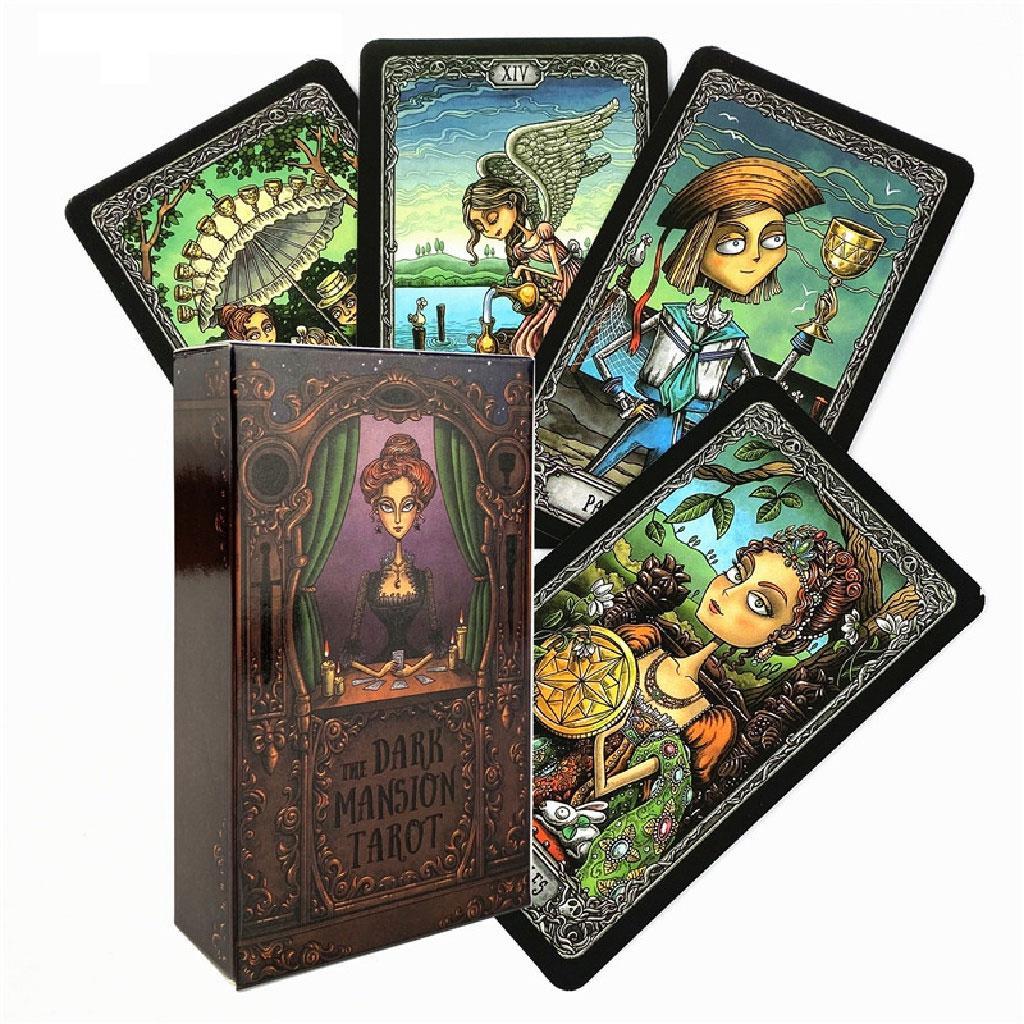 Dark Mansion Card Tarot Board Game Party Family Deck Divination การ์ดเกม