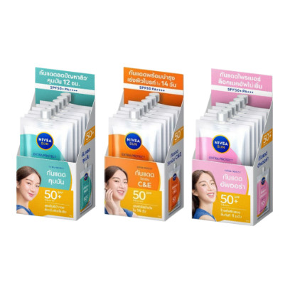 (กล่อง6ซอง) NIVEA FacialCream นีเวีย ครีมบำรุงผิวหน้าครีมกันแดด 7มล.