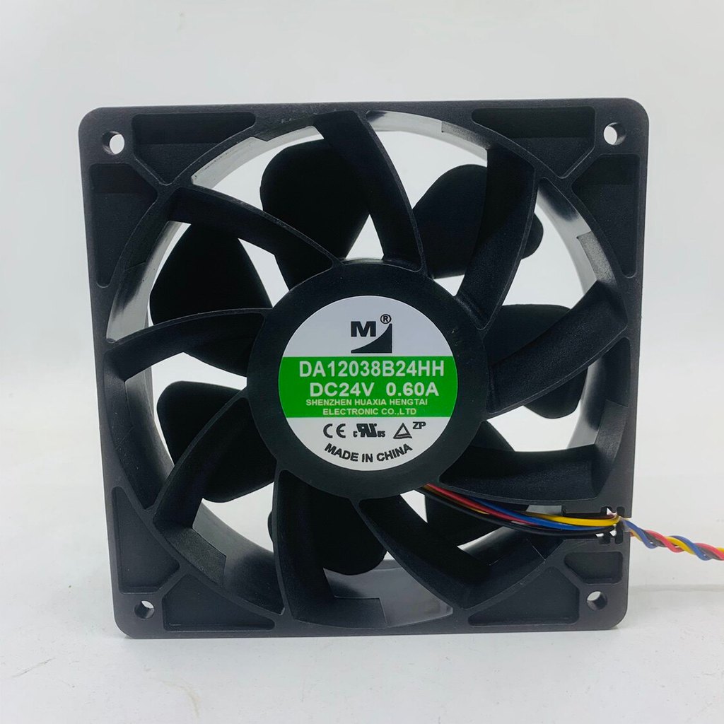 DA12038B24HH 24V 0.60A พัดลมระบายความร้อนความเร็วสูงอินเวอร์เตอร์ 12 ซม.