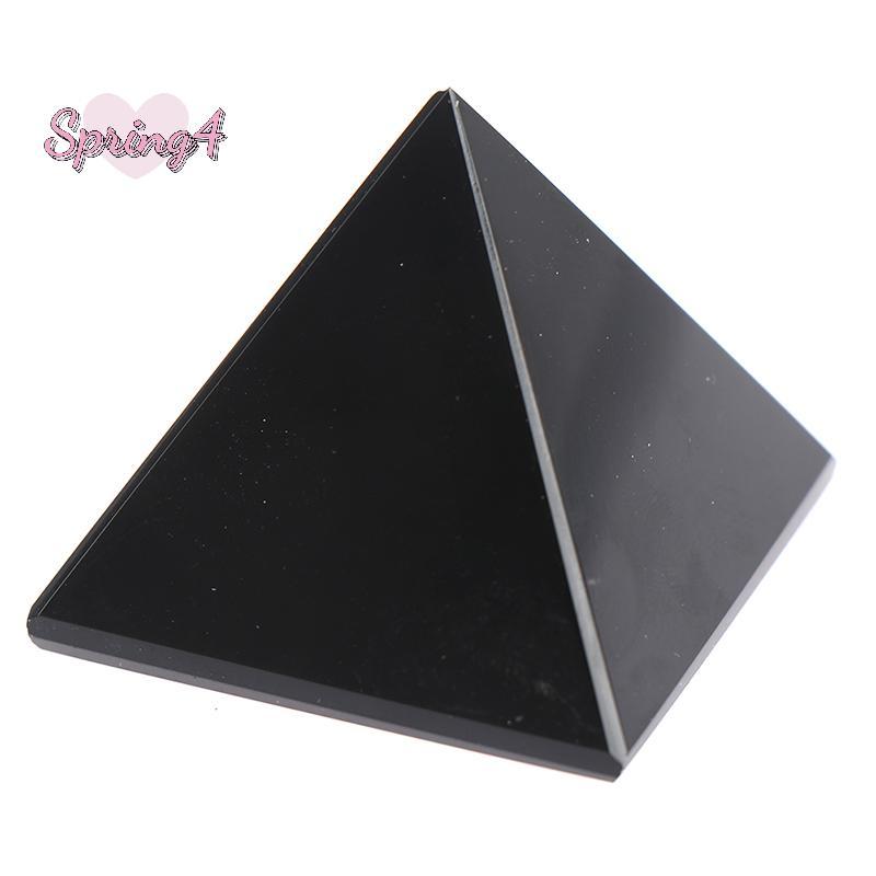 <Spring4>Obsidian Pyramidพื้นผิวขัดเงาธรรมชาติเครื่องประดับบ้านเดสก์ท็อปตกแต่งNice