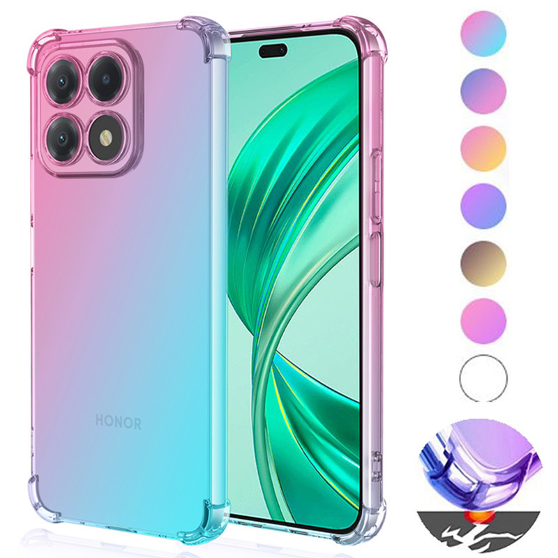 เคสTPUไล่โทนสีสําหรับHonor X8c X7c X8b X6b X8a X7a X6a X5b Plus X6 ป้องกันฝาครอบโทรศัพท์กันกระแทก