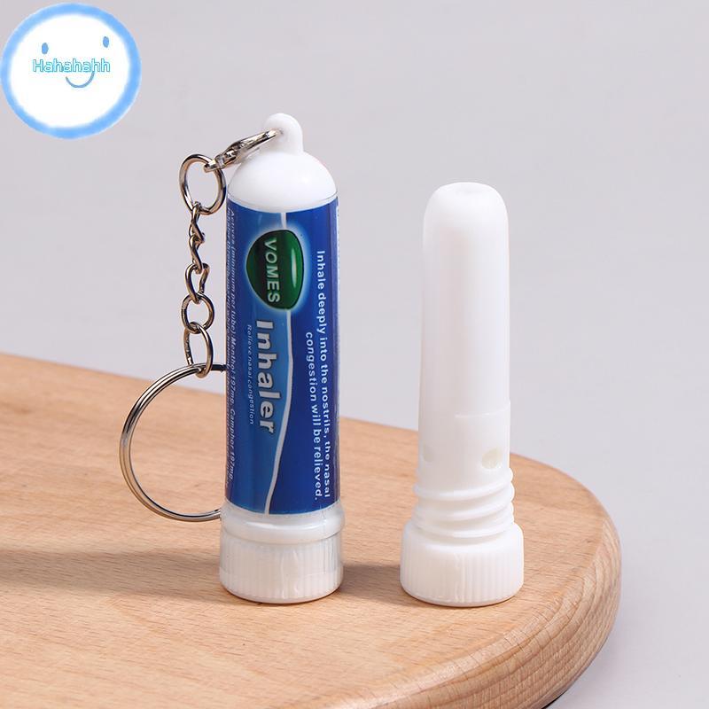 Haha 5 ชิ้นจมูก Sti พวงกุญแจ Boosts Focus Inhaler หลอด Cooling Nasal Inhaler Aromatherapy Energy Bar