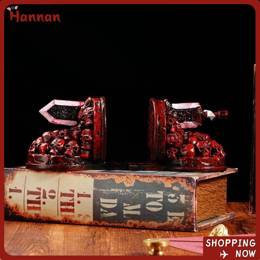 HANAN Berserk Bookends, Craft Non-slip Furious Dragon Slayer Bookend, Retro ฐานทนทานเรซิ่นรูปปั้น Dr