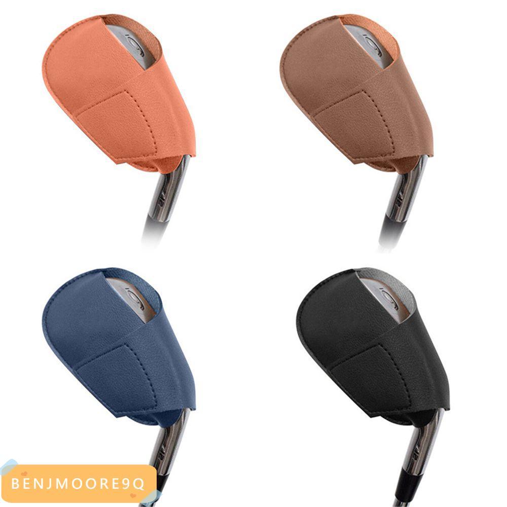 BENJMOORE9Q Golf Iron Head Cover Leather Outdoors Practical Golf Rod Sleeve
