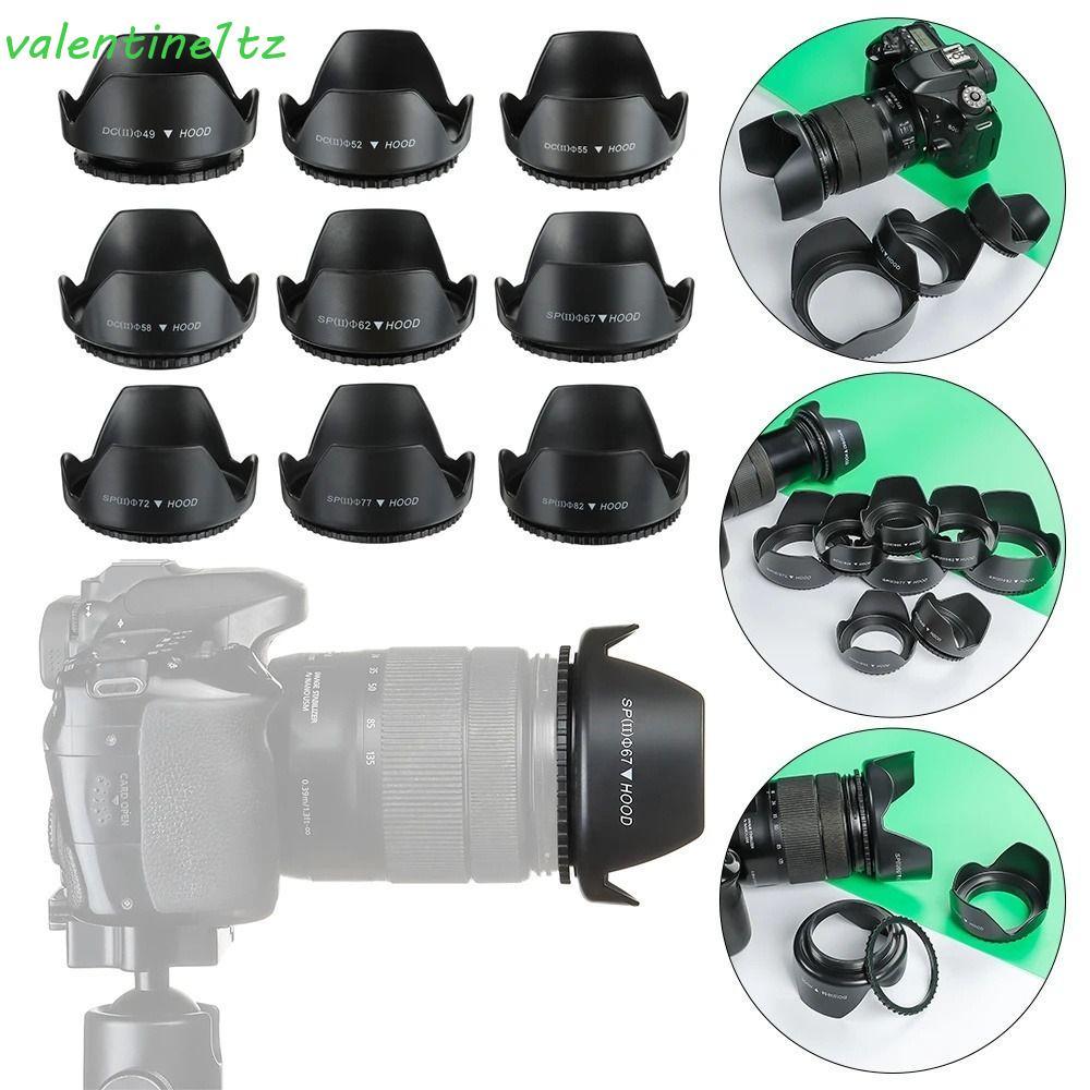 YOGIC Camera Lens Hood, Crown Shape Screw Mount Flower Lens Hood, Filter Thread Screw-in Tulip Petal