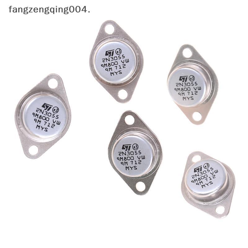 F4TH 5 ชิ้น 2N3055 NPN AF Amp Audio Power ทรานซิสเตอร์ 15A 100V f4th
