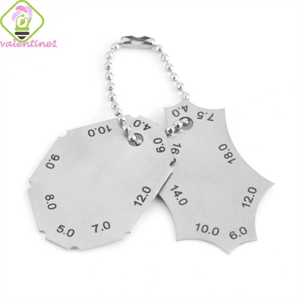 VALENTINE Weld Gauge,ความยาวขา Tee Joint Welding Gauge,สองชิ้นคอความลึก Fillet Weld สแตนเลสเชื่อมไม้