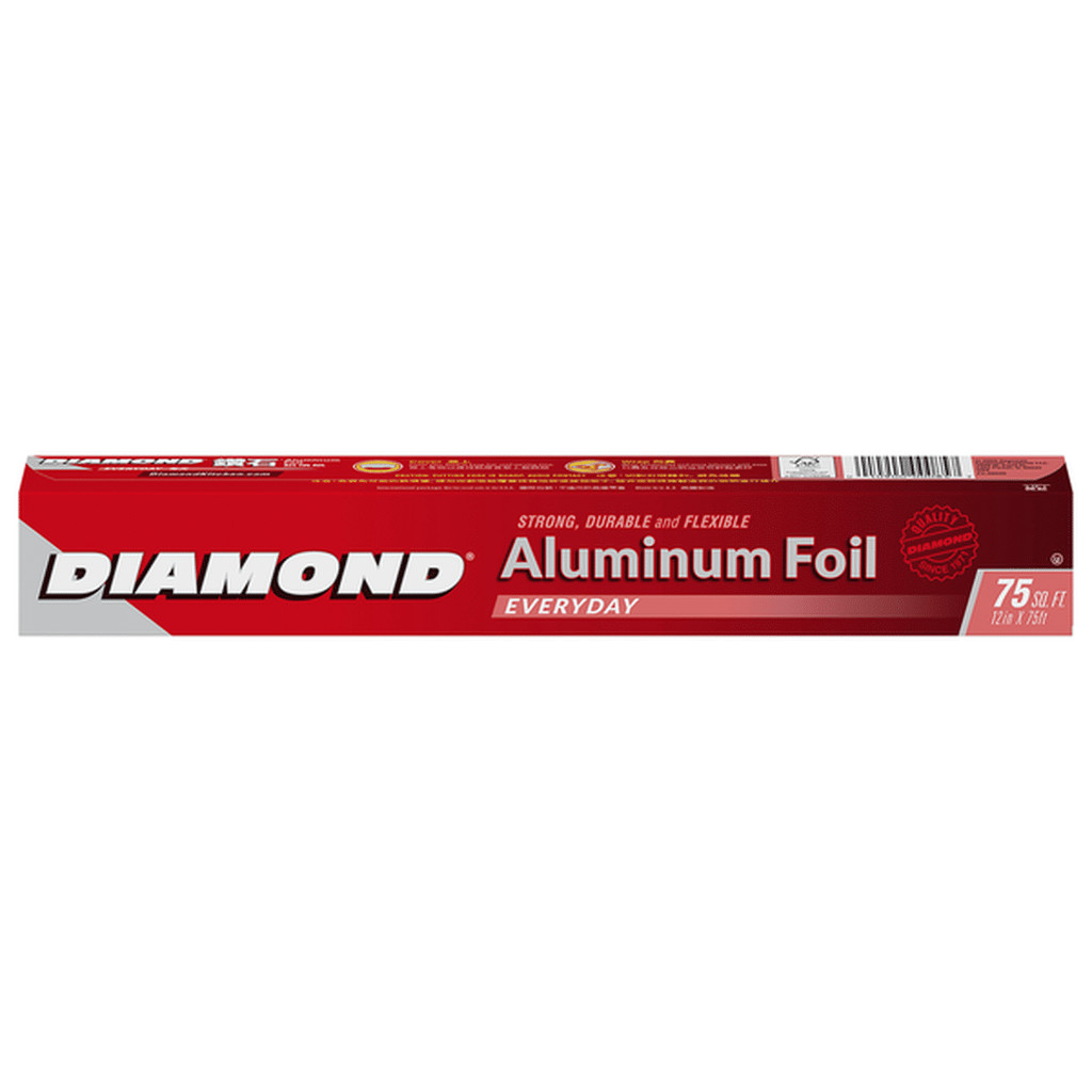 Diamond Foil อลูมิเนียมฟอยล์ 30.4ซม.X22.8ม. (75ฟุต)(09-6950)