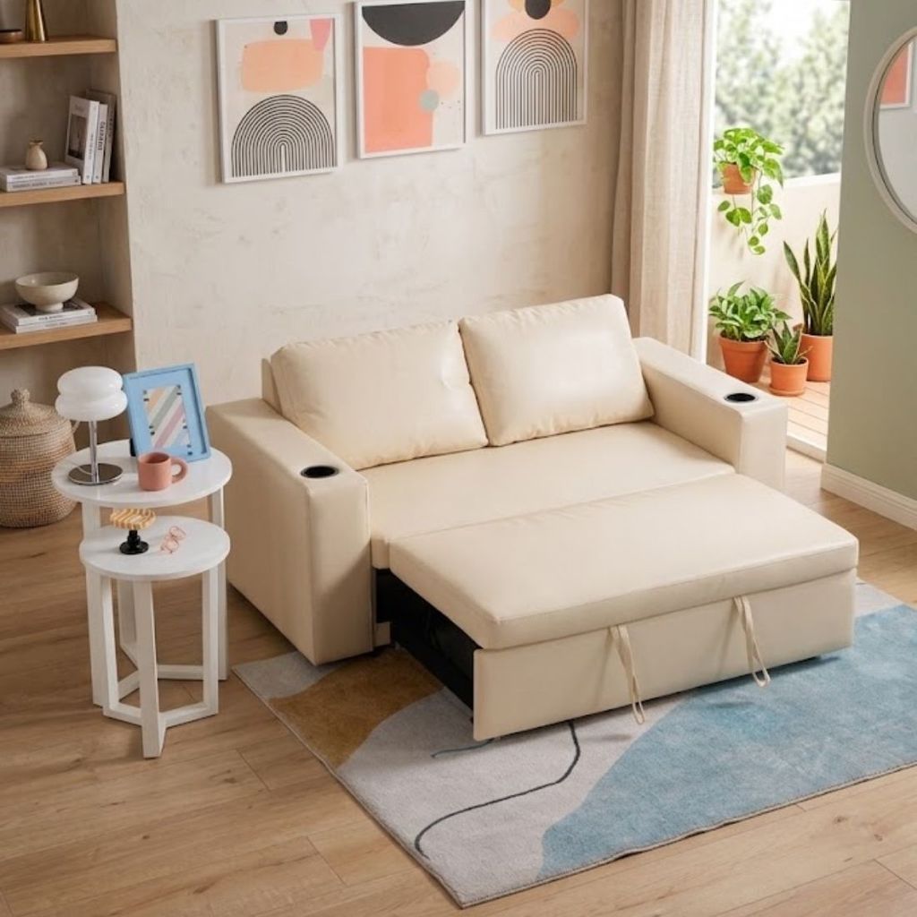 SB Design Square โซฟาเบด รุ่น REGAL สีครีม (168x84x84 ซม.) แบรนด์ SOFA SOLUTIONS