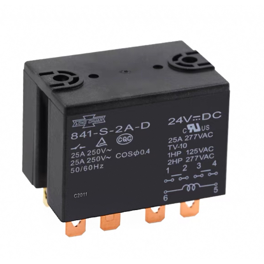 841-S-2A-D-1A 12VDC 24V 200/240VAC 100/120V Matsukawa รีเลย์เครื่องปรับอากาศ