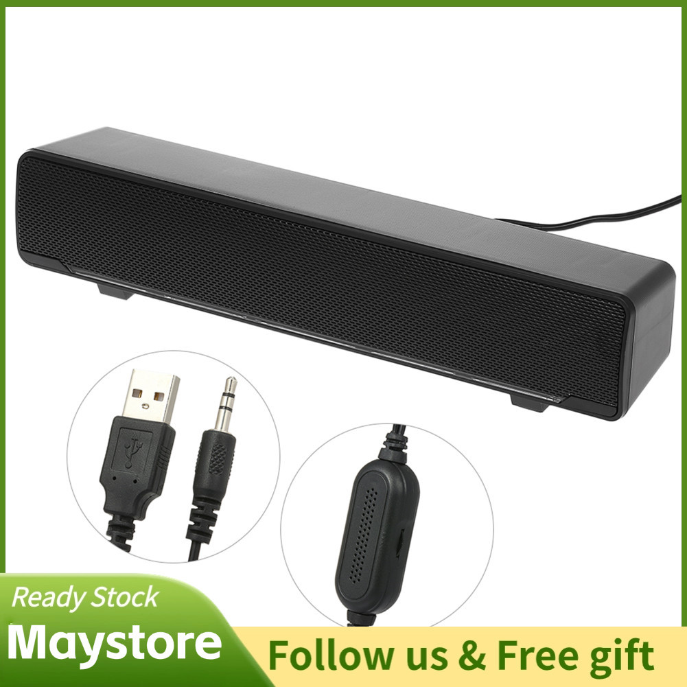 Maystoree Maystoree SADA V-196 USB คอมพิวเตอร์แบบมีสายลำโพงบาร์สเตอริโอซับวูฟเฟอร์เครื่องเล่นเพลงที่