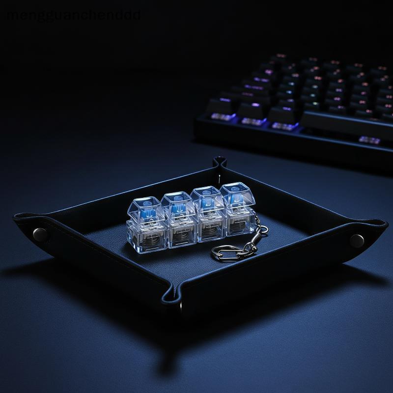 [mengguanchenddd] Keyboard Fidget Keychain Keyboard Dpression Button Finger Clier Toys [TH]