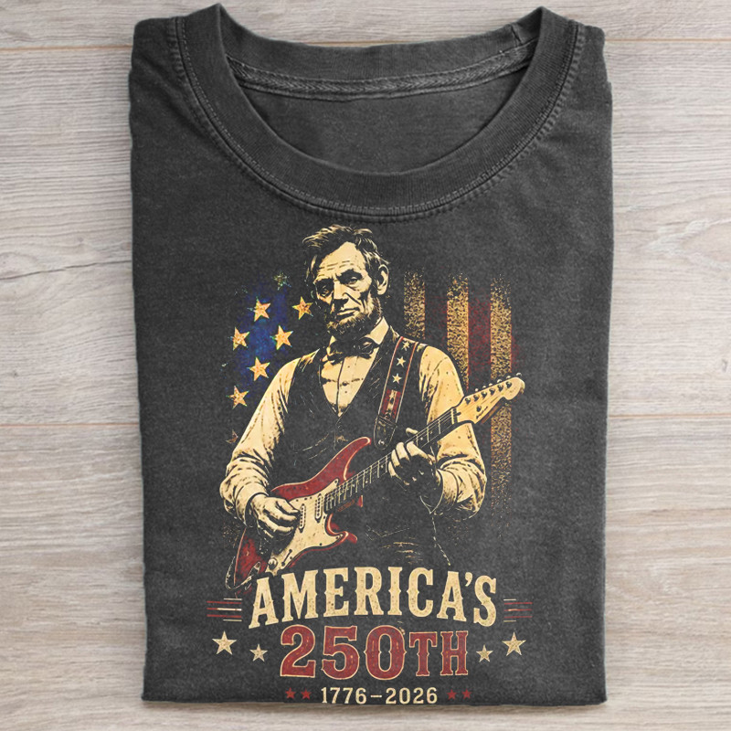 เสื้อยืดกีตาร์ Abraham Lincoln