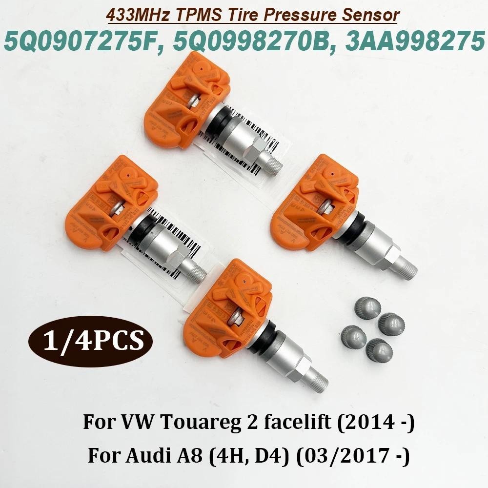 1/4 ชิ้น 5Q0907275เอฟ 5คิว0907275 TPMS 433Mhz ความดันยาง Monitor Sensor 5Q0907275บี 3AA998275 5Q0998