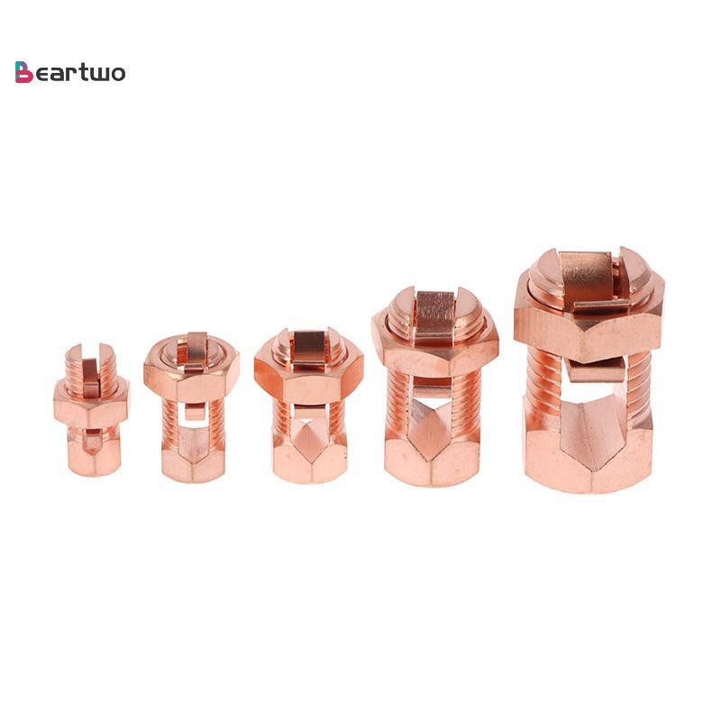 <beartwo-t>ทนทานTJ Series Split Bolt Connector ทองแดงคุณภาพสูงทนทาน Clamp สําหรับ RV Trailer วงจรการติดตั้งสายไฟ Nice